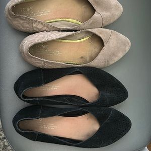 Black and Brown TOMS flats